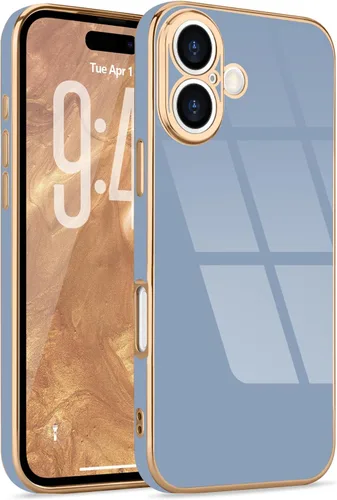 Miniatura 87 de Lafunda Diseñada para iPhone 13 Pro, fundas lujosas con chapado lindo para mujeres y niñas, elegante borde dorado, a prueba de golpes, TPU con funda
