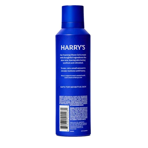 Miniatura 7 de Harry's Gel de afeitado espumoso para hombres con aloe - (paquete de 3) 6.7 onzas - Calma y amortigua la piel para afeitarse - Seguro para pieles
