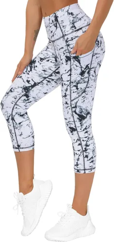 The Gym People - Pantalones deportivos gruesos de tiro alto, con bolsillos y control de abdomen, leggings para entrenar, correr, hacer yoga, para