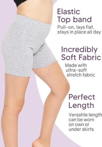 Miniatura 4 de STRETCH IS COMFORT Pantalones cortos de ciclismo de algodón para niña Talla 4-14