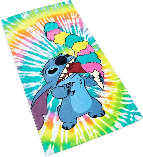 Miniatura 3 de Jay Franco Disney Lilo & Stitch Summer Things - Toalla grande para baño/piscina/playa para niños, toalla de algodón súper suave y absorbente, Multi