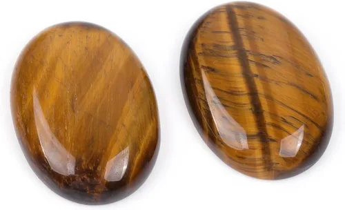 Miniatura 32 de GEM-Inside - Cuentas ovaladas sueltas de amatista, cabujón, cuentas naturales para joyería y anillos, colgantes, 0.236 x 0.315 pulgadas, 5