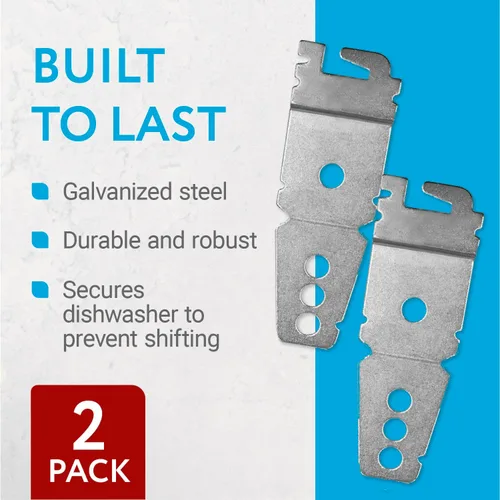 Miniatura 6 de IMPRESA Reemplazo de soporte para lavavajillas para debajo del mostrador, fácil instalación y soporte de montaje, acero galvanizado duradero y clips