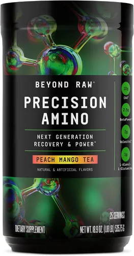 Miniatura 10 de BEYOND RAW Amino de precisión Fórmula de aminoácidos de recuperación y potencia Combustible los músculos Mejora la hidratación Manzana