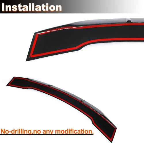Miniatura 6 de Alerón de maletero de fibra de carbono para Mercedes Benz Clase S W222 Sedan 2014-2019 S400 S450 S500 S550 S560 S600 S63 S65 AMG Tapa trasera