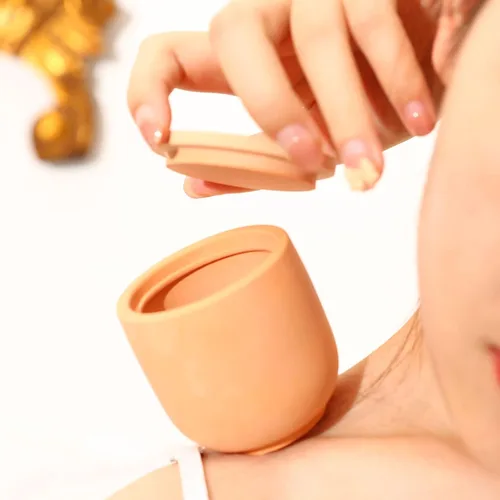 Miniatura 4 de BOOWAN NICOLE Nórdico Simple Estilo Cemento Vela Tarro Molde de Silicona Molde de Contenedor de Vela de Concreto Recipiente de Decoración