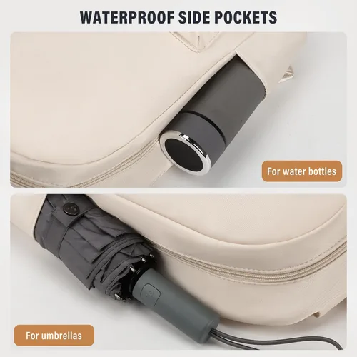 Miniatura 5 de HOMIEE Mochila ligera para laptop de uso casual, se adapta a computadoras de 15.6 pulgadas, resistente al agua, pequeña, linda, unisex, mochila