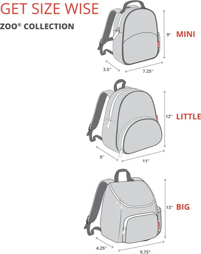Miniatura 15 de Skip Hop - Mochila para preescolar, colección Zoo, para niños pequeños de 3 a 4 años, diseño de unicornio