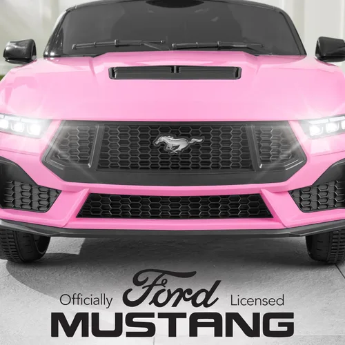 Miniatura 2 de Best Choice Products Auto Eléctrico de Paseo de 12V para Niños con Licencia Oficial de Ford Mustang con Control Parental, Luces LED, 2 Velocidades