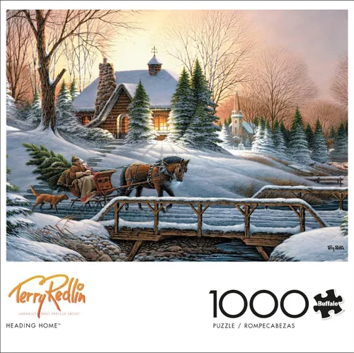 Miniatura 3 de Buffalo Games Terry Redlin Heading Home - Rompecabezas de 1000 piezas, 26.75 x 19.75 pulgadas, póster a todo color, rompecabezas relajantes