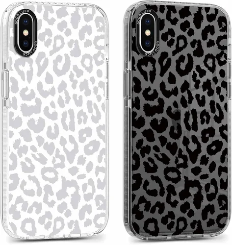 Miniatura 28 de Pack de 2 Fundas con Estampado de Guepardo para Apple iPhone 13 / iPhone 14 de 6.1 Pulgadas, Funda Transparente Linda Coquette con Patrones