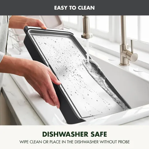 Miniatura 8 de GreenPan Plancha Eléctrica Avanzada de 10.5" x 20" con Cajón Calentador, Revestimiento Antiadherente de Cerámica Saludable Libre de PFAS, Control
