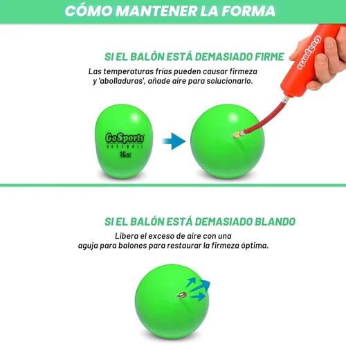 Miniatura 6 de GoSports Bolas de Entrenamiento con Peso - Elija Béisbol o Sóftbol - Entrenamiento de Bateo y Lanzamiento para Todos los Niveles de Habilidad