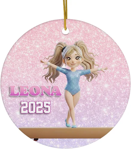 Miniatura 30 de FLOCHIL Adornos Personalizados de Bailarina de Navidad 2025 para Niña, Adornos Personalizados de Bailarina para Árbol de Navidad, Regalo