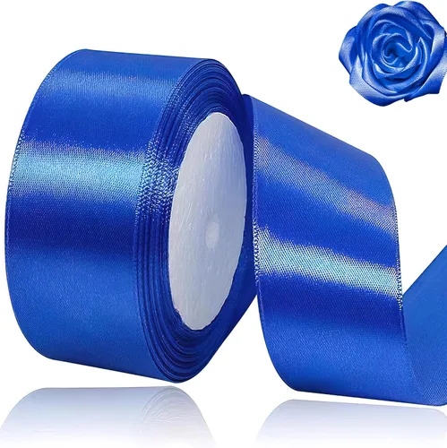 Miniatura 30 de Cinta beige de 1-1/2 pulgadas x 25 yardas, cinta de satén marfil de tela de color sólido para manualidades, coronas, fiesta de boda, Navidad, lazos