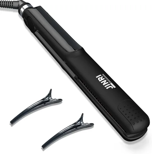 Cepillo alisador térmico 3 en 1, plancha plana para un estilo suave y antiencrespamiento | Crimpadora de cabello y cepillo alisador eléctrico