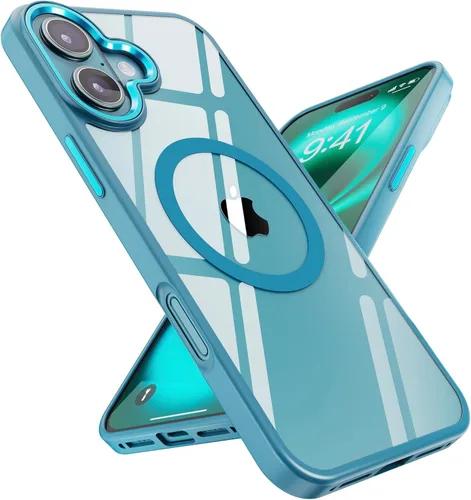 Miniatura 24 de SUCGLES Funda para iPhone 13 Pro Max con MagSafe, imán ultra fuerte N56, protección contra caídas de 12 pies, antiamarilleo, funda magnética