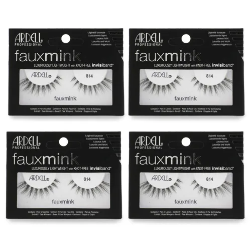 Miniatura 8 de Ardell Pestañas postizas de visón sintético Demi Wispies, sin nudos, pestañas reutilizables para una mezcla sin costuras, paquete de 4