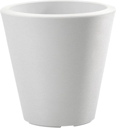 Miniatura 8 de Crescent Garden Madison Planter– Maceta resistente a la intemperie, doble pared para interiores y exteriores con orificio de drenaje, contenedor