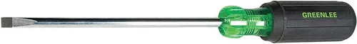 Greenlee 0153-26C Destornillador, resistente, punta de gabinete 1/4" x 6"