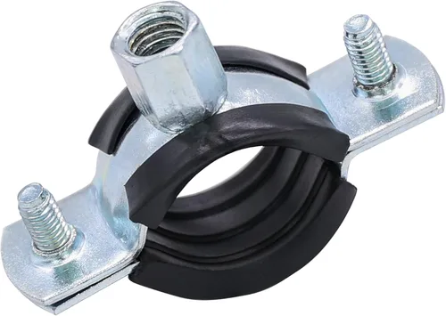 Miniatura 4 de 10 piezas de soporte de tubo de anillo dividido, resistente, ajustable, abrazadera de montaje en pared, soporte de tubería de montaje en techo