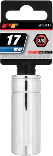 Miniatura 2 de Performance Tool W38417 - Llave de vaso de 3/8 de pulgada, 6 puntas, 17mm