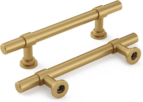 Miniatura 12 de Goldenwarm Paquete de 25 Tiradores Negros para Gabinetes de 3 Pulgadas Manijas para Gabinetes de Cocina Negras Manijas de Cajón Negras Tiradores