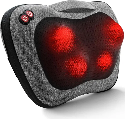 Miniatura 10 de VIKTOR JURGEN Masajeador de espalda y cuello con calor, almohada de masaje regalos para el día de la madre y el día del padre, masajeador eléctrico