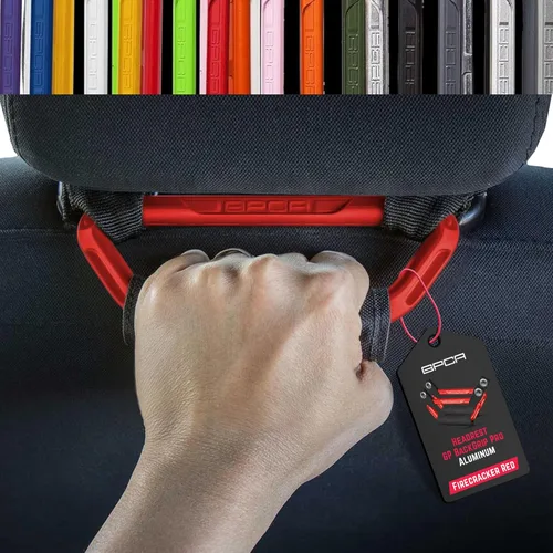 GP BackGrip PRO - Empuñadura para reposacabezas de pasajeros de automóvil para camión y automóvil Wrangler JL JT JK para todoterreno, niños y Rojo