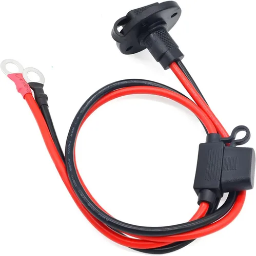 Miniatura 3 de Conector de cable de extensión de conector SAE a junta tórica de 39.3 pulgadas 10 AWG con 5 fusibles, compatible con generador solar, generador