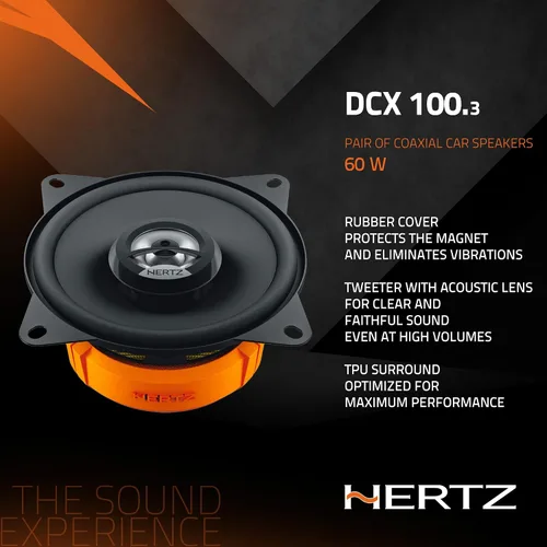 Miniatura 4 de HERTZ Dieci Series DCX-1003 Altavoces coaxiales bidireccionales de 4" - Par