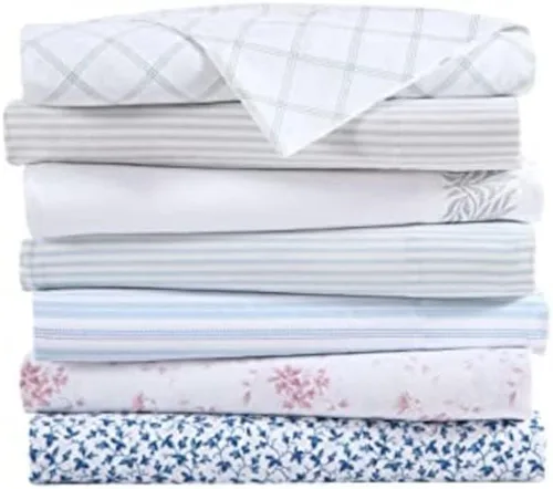 Miniatura 8 de Laura Ashley - Juego de sábanas King, sábans de cama extremadamente suaves con una sensación ligera y naturalmente sedosa de algodón satinado - Musa