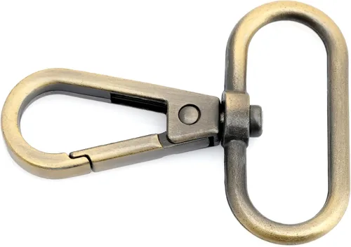 Miniatura 10 de CRAFTMEMORE Broches giratorios con cierre de langosta para puerta de presión, clips de moda, FS10, paquete de 10 unidades (metal, 1-1/2 pulgadas)