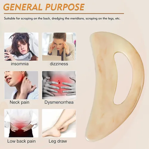 Miniatura 5 de AICNLY Herramienta grande de masaje gua sha, masajeador de drenaje linfático, herramientas de masaje de raspado muscular, herramientas de escultura