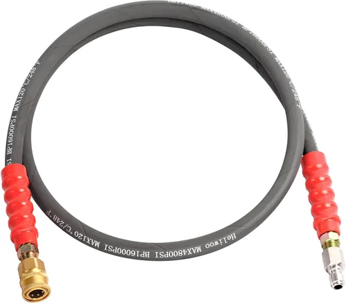 Miniatura 11 de Manguera de látigo para lavadora a presión, 4 pies, conector de carrete de manguera de 3/8 pulgadas con juego de adaptador de conexión rápida de 3/8