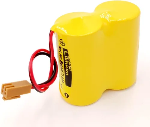 Miniatura 2 de BR-CCF2TH 6V 5000mah Batería con enchufe marrón para Fanuc A98L-0001-0902/A98L-0031-0006 PLC Back-Power
