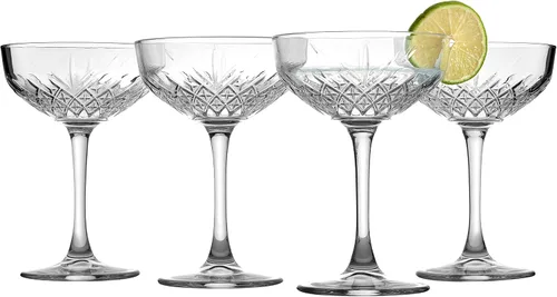 Miniatura 7 de Pasabahce Coupé - Juego de 4 copas de cóctel exclusivas, copas de Martini, Margarita, copas de champán atemporales, diseño de cristal, cristalería