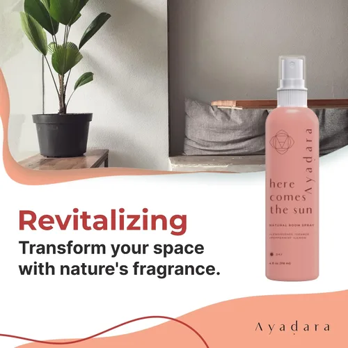 Miniatura 3 de Ayadara Spray natural para habitación, 4 onzas, aromaterapia para habitación, espray de fragancia y desodorante de lino para el hogar, ambientador