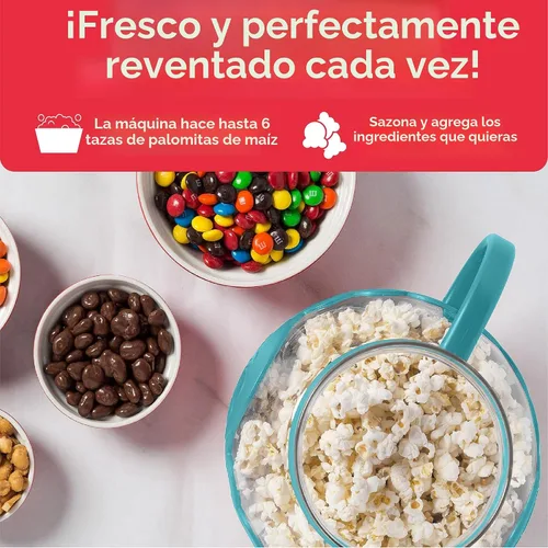 Miniatura 4 de Ecolution - Palomitero MicroPop patentado para microondas con vidrio seguro para temperatura, tapa 3 en 1 mide granos y derrite mantequilla, hecho