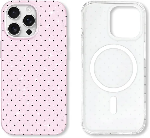 Miniatura 54 de Hython Funda para iPhone Air, diseño estético de lunares lindos, funda simple de 6.5 pulgadas, delgada, antiarañazos, parachoques de TPU suave, a