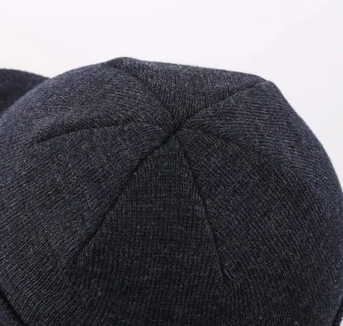 Miniatura 79 de Home Prefer - Gorro de invierno para hombre con visera, cálida y doble punto.