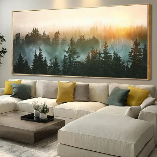 Miniatura 10 de SDYA Lienzo abstracto para pared, decoración de pared gris y azul, pintura moderna de lienzo de 20 x 40 x 3 p, decoración para dormitorio, oficina