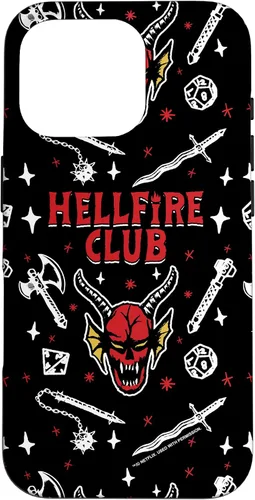 Miniatura 19 de Funda con patrón Hellfire Club de Stranger Things para iPhone 11 Pro Max