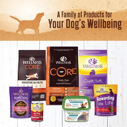 Miniatura 4 de Alimento húmedo Wellness enlatado para perros, sin granos, 95% natural, lata de 13.2 onzas (paquete de 12), Rojo