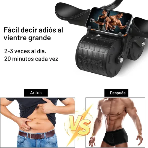 Miniatura 2 de 2026 Upgraded Ab Roller Wheel with Knee Mat &Timer - Automatic Rebound Abdominal Wheel with Elbow Support, Abs Workout Equipment for Core Strength