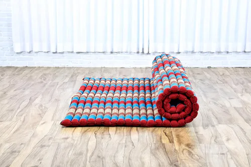 Miniatura 2 de Leewadee - Colchón de piso plegable - Futón japonés enrollable - Tatami de triple plegado - Cama de piso para invitados - Colchón para camping