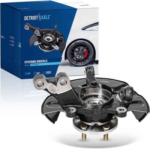 Miniatura 21 de Detroit Axle - Kit de nudillos traseros izquierdo FWD para Hyundai Santa Fe 2007-2009 Veracruz 2007-2012, reemplazo del conjunto de cojinete