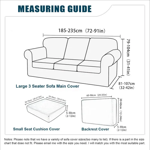 Miniatura 49 de Funda para Sofá de Terciopelo, Fundas Elásticas para Sofá para Funda Principal Separada/Respaldos y Cojines de Asiento, Funda para Sofá, para Fundas