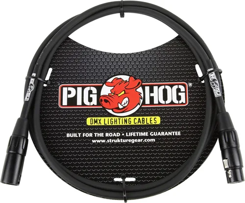 Miniatura 6 de Pig Hog PHDMX10 Cable de iluminación DMX de 3 pines, 10 pies