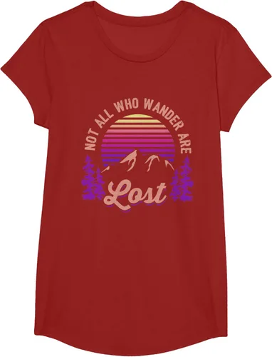 Miniatura 85 de Not All Who Wander Are Lost Vintage Mountains - Camiseta de senderismo, Negro, S